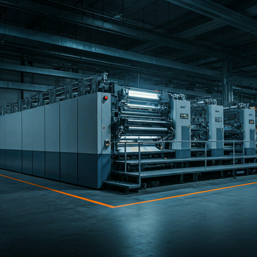 Offset Printing Press in operation